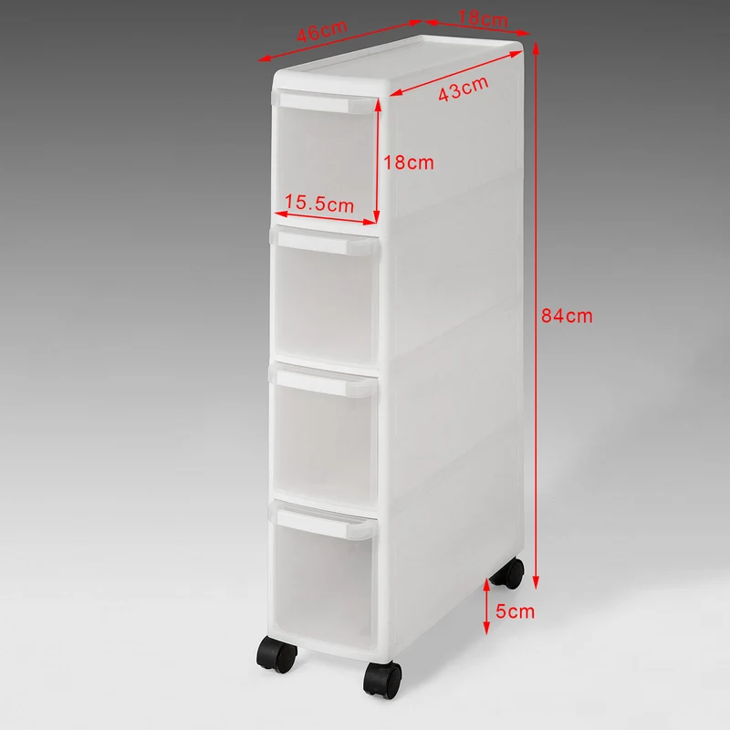 SoBuy FRG41-W Tour de rangement Chariot pour rangement cuisine salle de bain