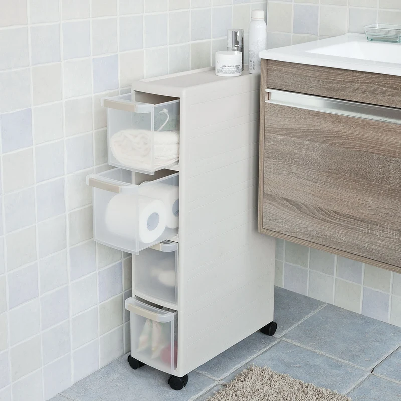 SoBuy FRG41-HG Chariot pour rangement cuisine salle de bain, Étagère Armoires de cuisine