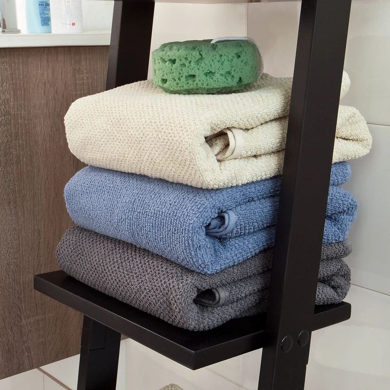 SoBuy FRG32-SCH Étagère murale style échelle Salle de bain, Étagère échelle déco