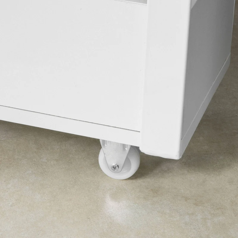 SoBuy FRG270-W Meuble de Rangement Salle de Bain Support Papier Toilette Meuble WC