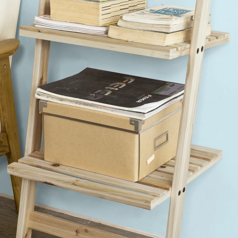 SoBuy FRG161-N Bibliothèque Étagère murale style échelle avec 6 niveaux de rangement