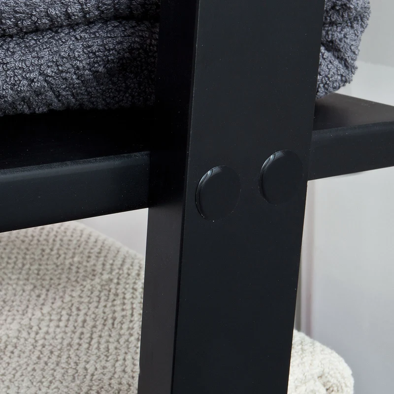SoBuy FRG15-SCH Étagère murale style échelle, Étagère échelle 4 niveaux