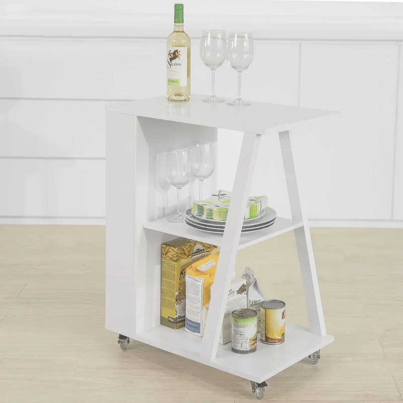 SoBuy FKW77-W Chariot de Service Desserte de Cuisine à roulettes Rangement