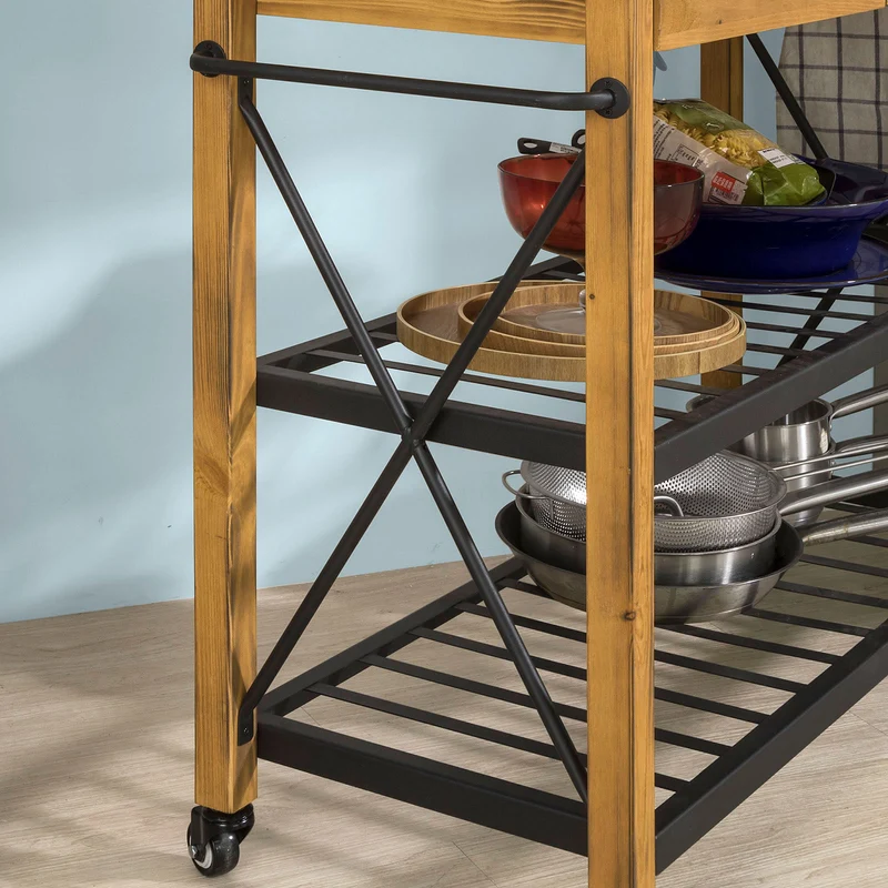 SoBuy FKW57-N Table Console Chariot de Service Desserte à roulettes FKW57-N SoBuy
