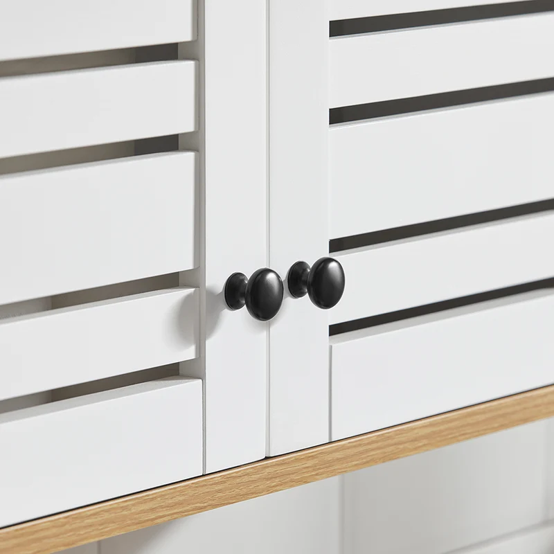 SoBuy BZR42-W Armoire Murale Salle de Bain avec Portes Persiennes et Étagères Réglables – 60×56×19 cm – Blanc
