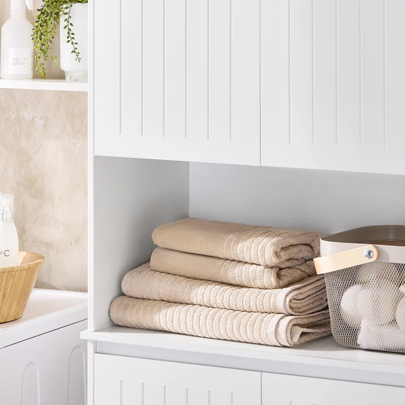 SoBuy BZR150-W Colonne Salle de Bain avec Paniers à Linge – Meuble Gain de Place 170 cm – Blanc