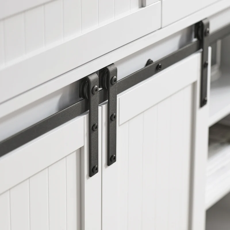 SoBuy FSB74-W Meuble d’Entrée avec Rangement Chaussures Intégré – 2 Portes Coulissantes et 2 Tiroirs – Entrée Organisée – 104x35x93 cm Blanc