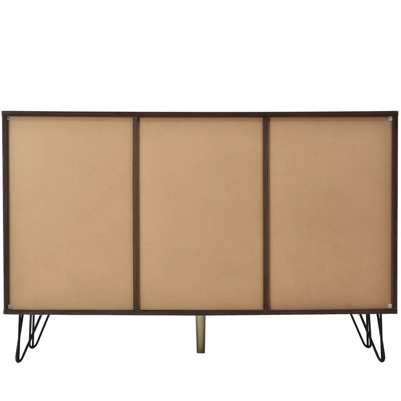 Buffet vintage détail élégant 3 portes poignées dorés TRETEOX