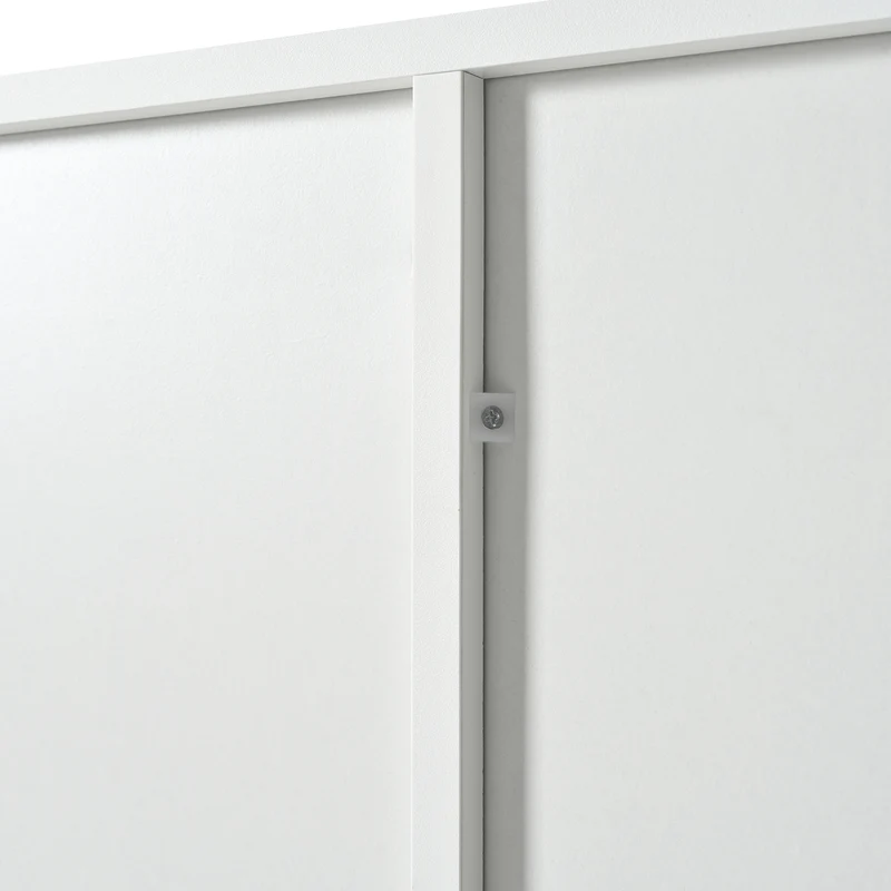 Buffet moderne blanc motif en arc 4 portes AHRE
