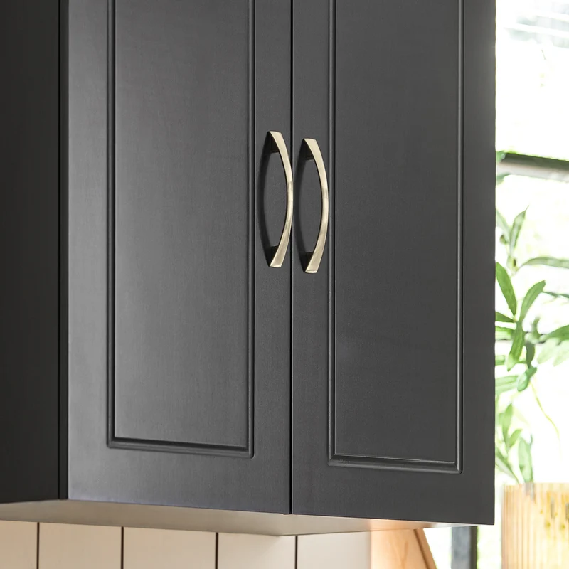 SoBuy FRG231-SCH Meuble Haut Salle de Bain Suspendu Armoire Murale avec Étagère Réglable et Porte Rangement Mural Compact pour Salle de Bain, WC ou Cuisine Noir L60xP30xH60 cm