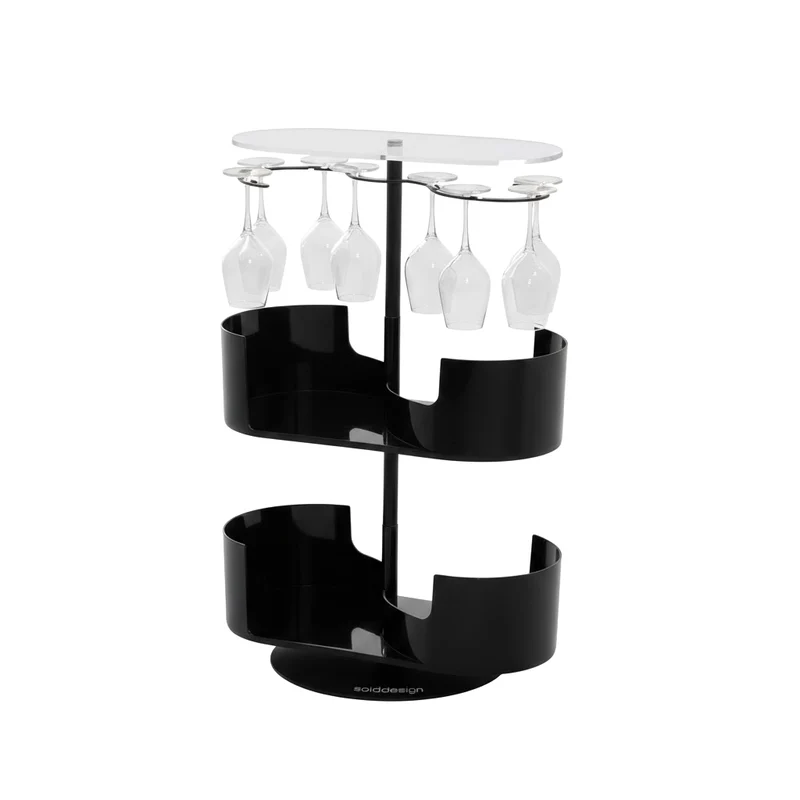 Infinity Bar Nero - Mobile bar di design