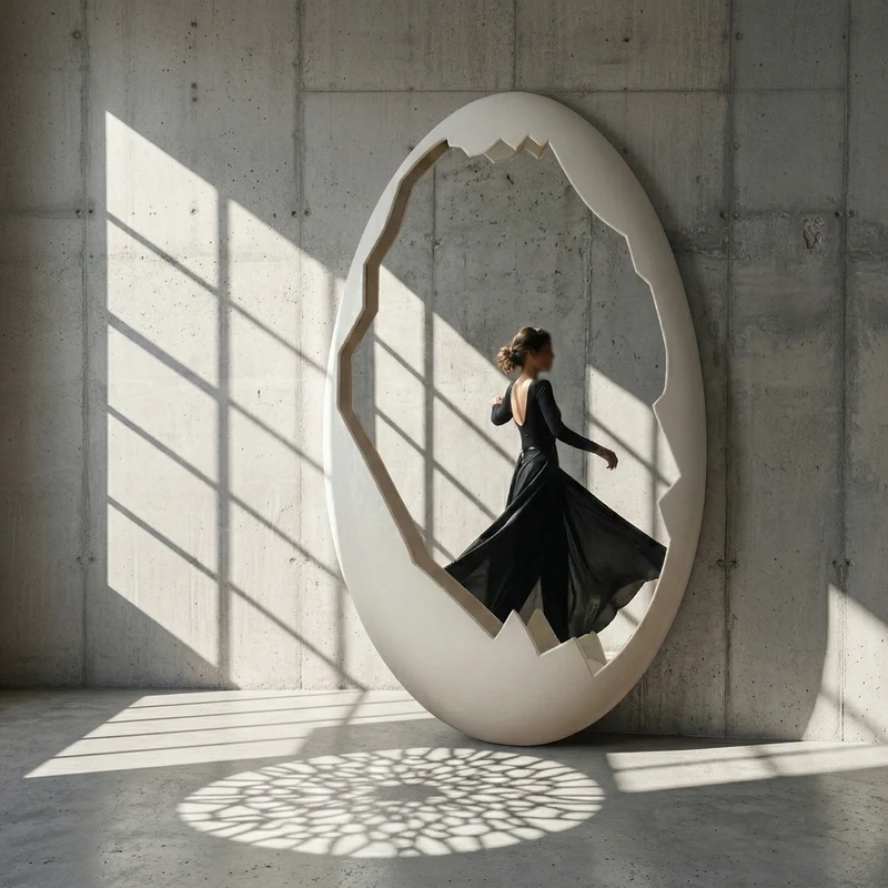 O-voilà Bianco - Specchio di design