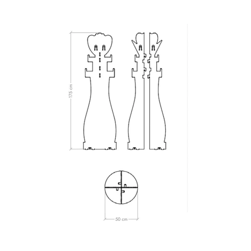 Royal Twin Nero Fumé - Attaccapanni di design