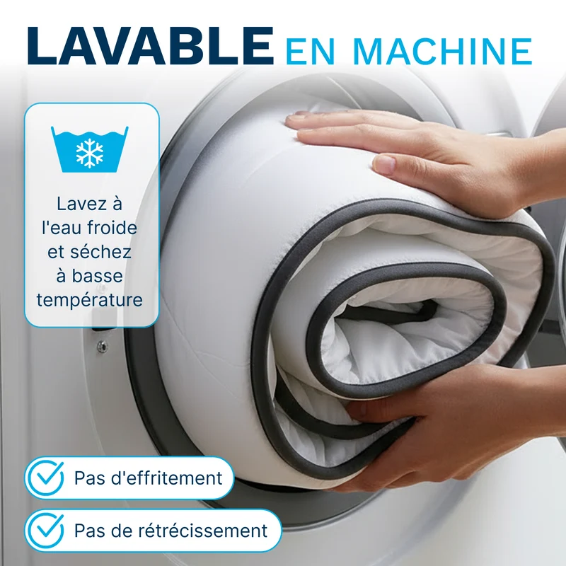 Surmatelas Nuage - Hypoallergénique, Respirant, Anti-Acariens, Idéal Matelas 2 Places