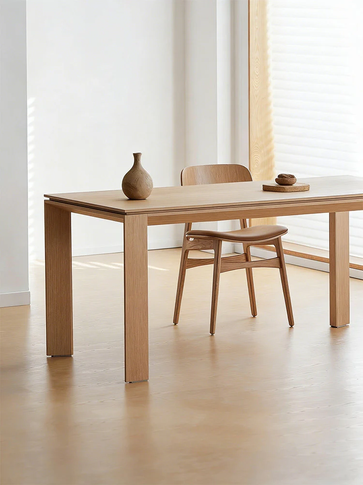 Bastion White Oak Dining Table | Modern Minimalist Design