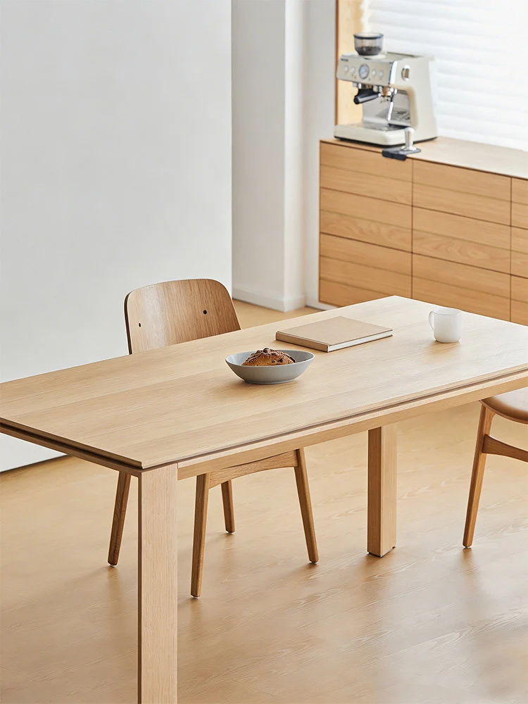 Bastion White Oak Dining Table | Modern Minimalist Design