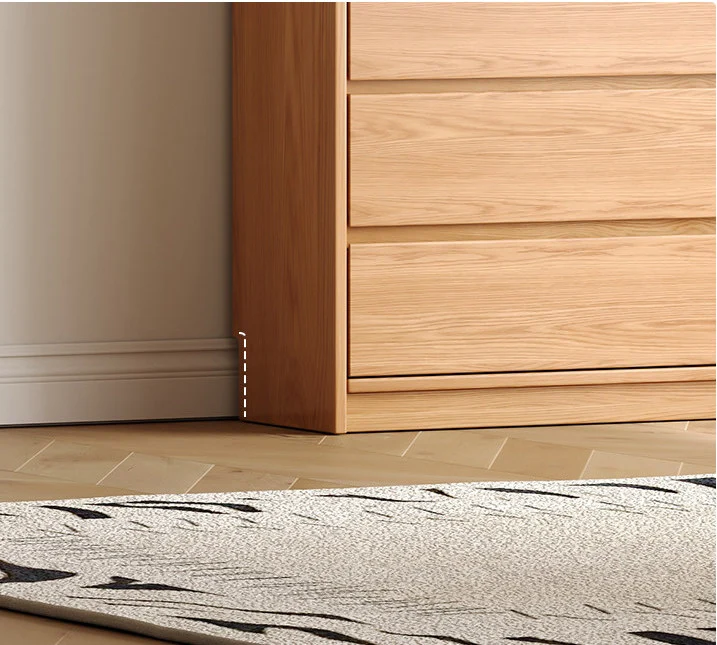 Library Cherry Wood Glass Door Display Cabinet Bookcase
