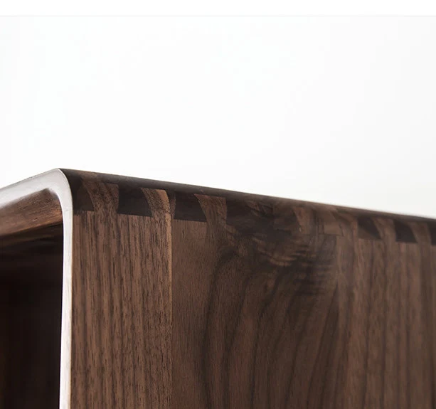 Lore Mid-Century Walnut Display Bookcase with Open Shelves