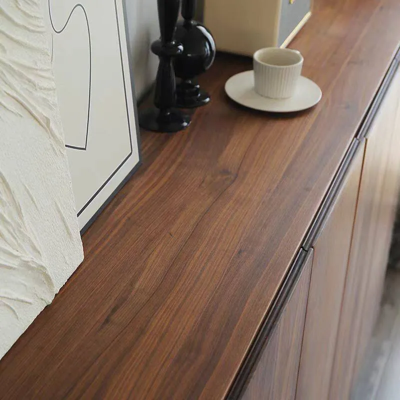 LoftKicks Walnut Wood Shoe Cabinet with Large Storage