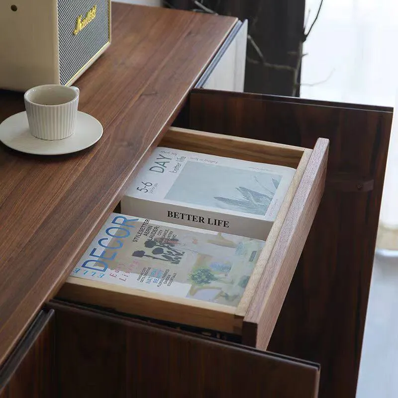 LoftKicks Walnut Wood Shoe Cabinet with Large Storage
