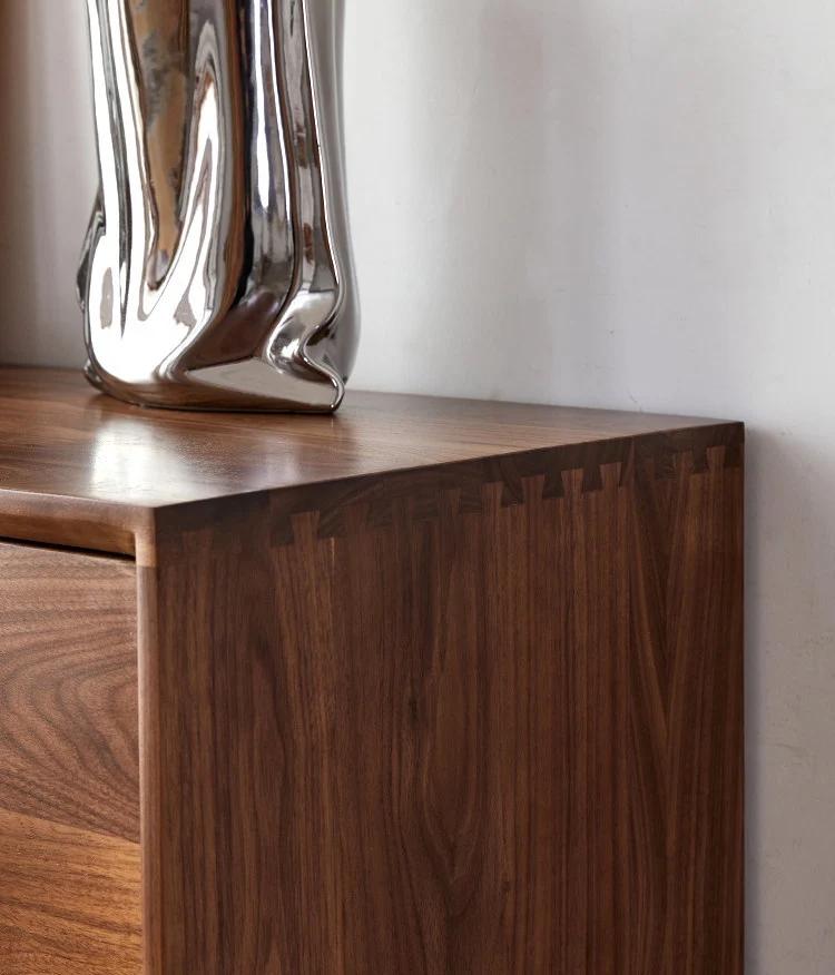ArchNest Walnut Wood Shoe Cabinet with Adjustable Shelves