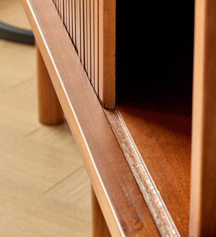 Arbor Cherry Wood Sideboard Cabinet with Tambour Doors