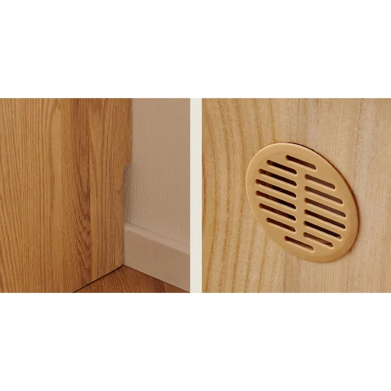 Clean Lines White Oak Wood Bedside Table