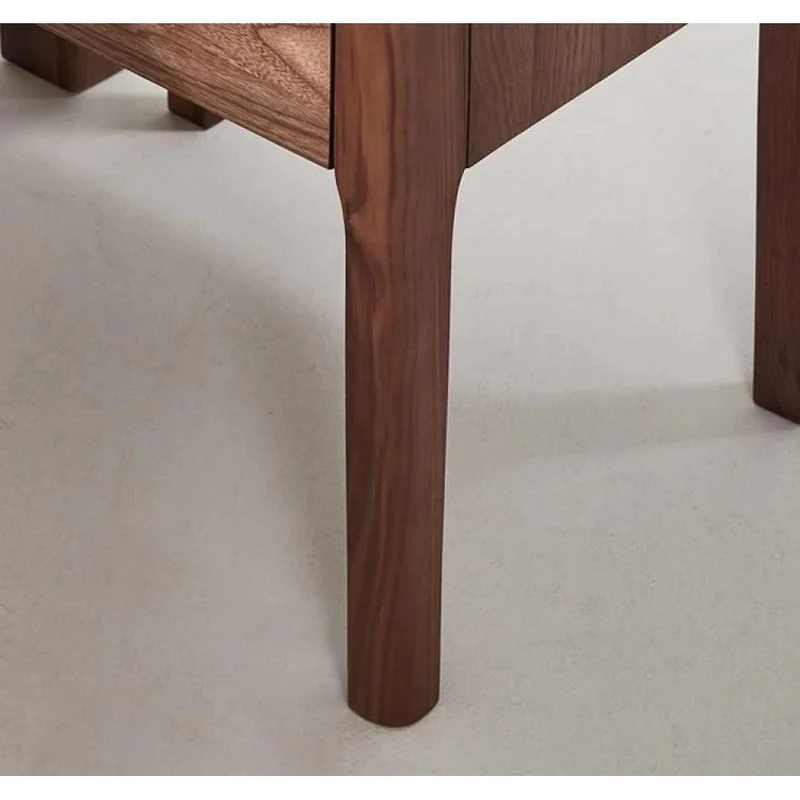 Stylish High-End Black Walnut Wood Side Table