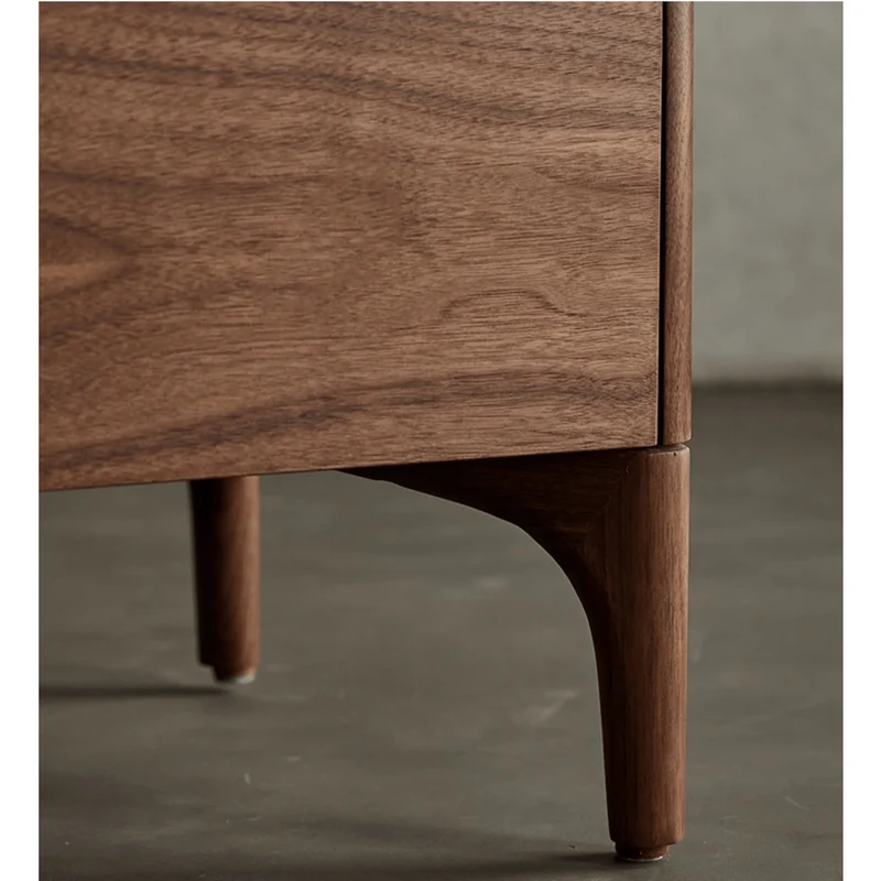 Sophisticated Black Walnut Wood Nightstand