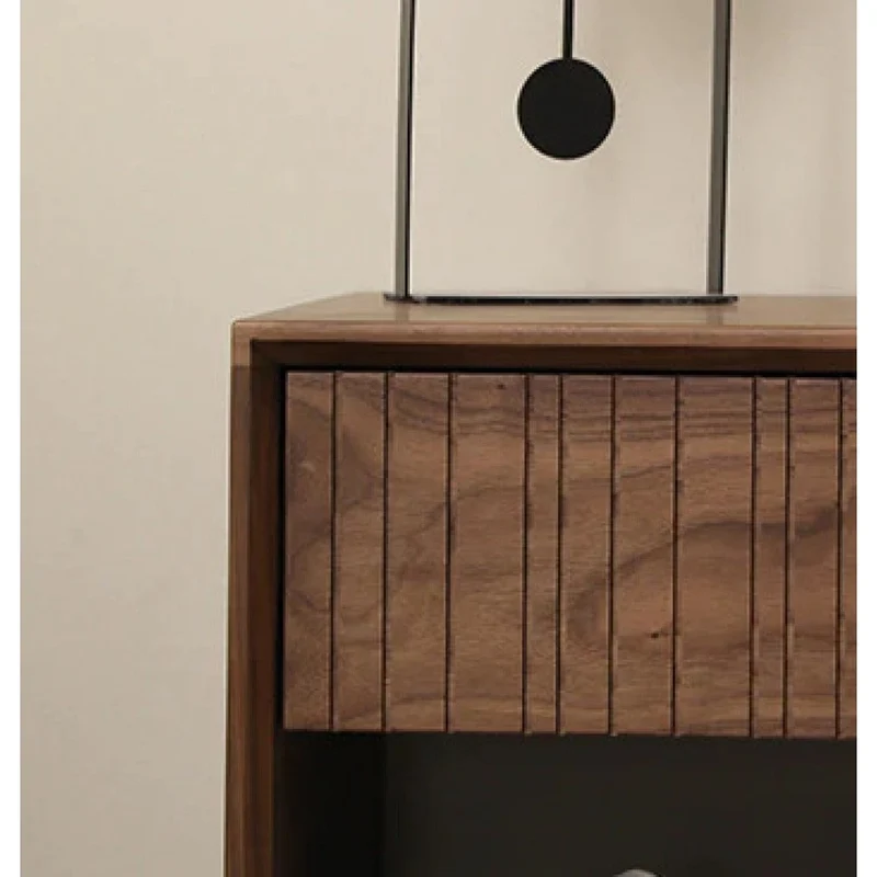 Whimsical Solid American Walnut Wood Nightstand