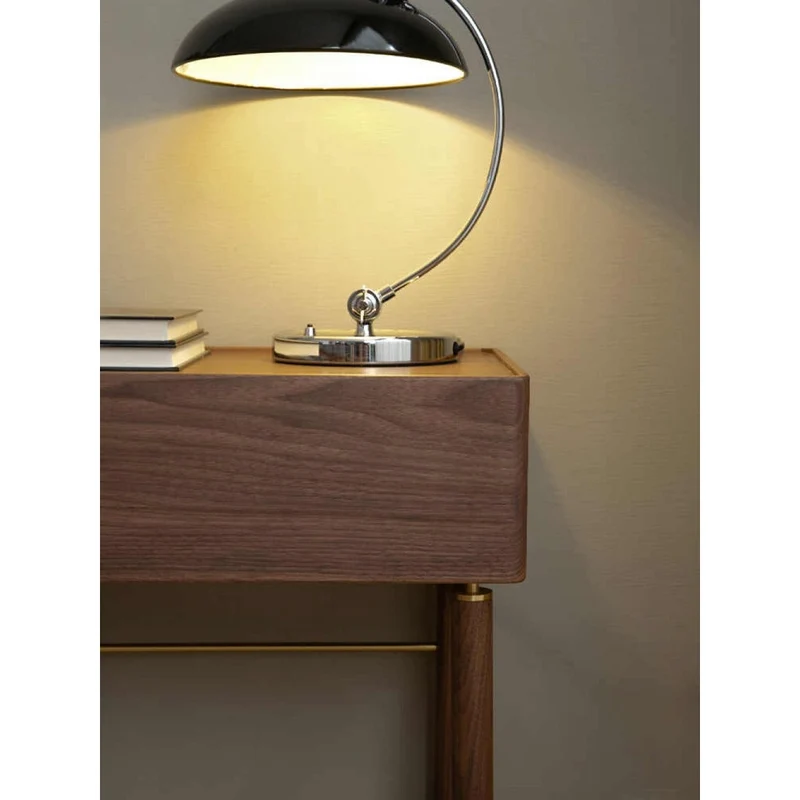 Art Deco Black Walnut Wood Night Table