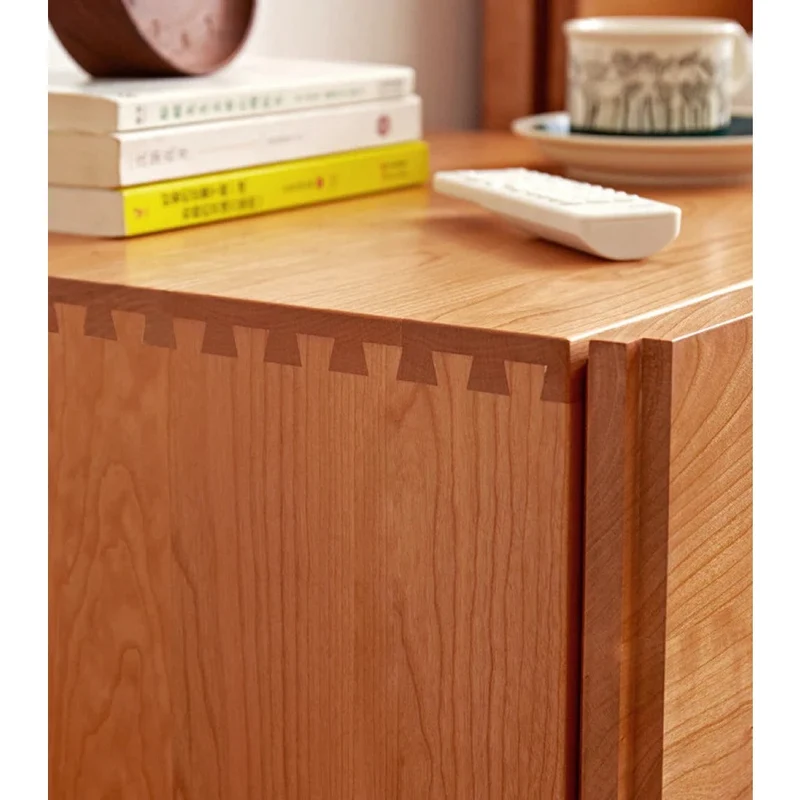 Italy Vintage Style Cherry Wood Nightstand