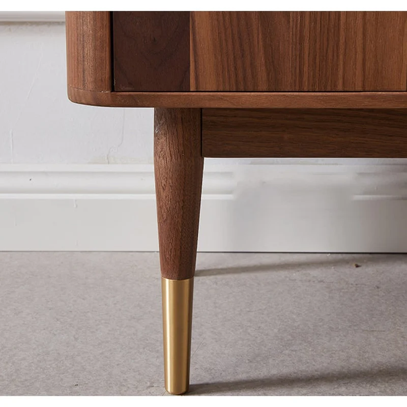 Hand-Crafted Black Walnut Wood Shoe Sideboard