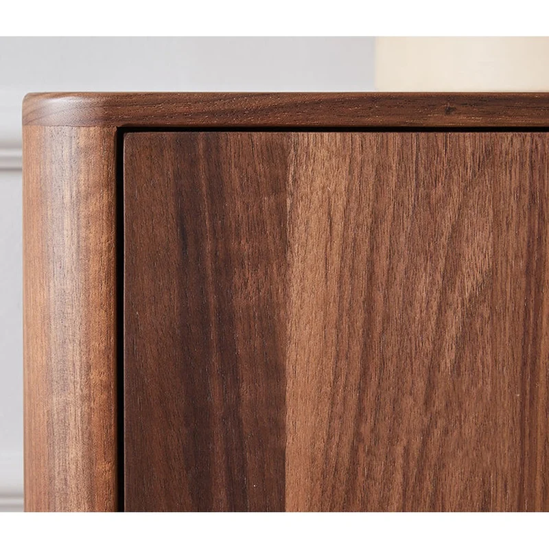 Hand-Crafted Black Walnut Wood Shoe Sideboard