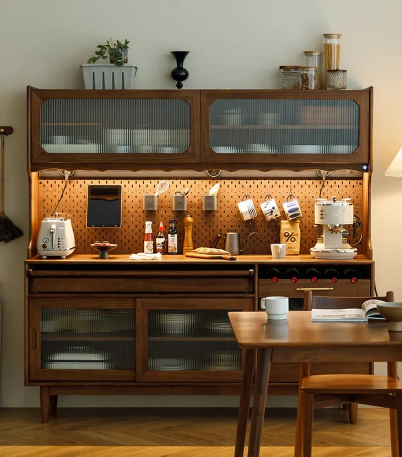Mystique Solid American Walnut Wood Kitchen Storage Cupboard