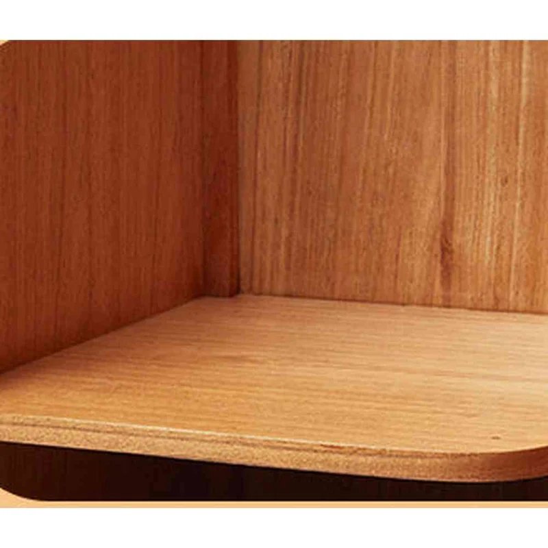 Bespoke High-End Rattan Cherry Wood Wardrobe