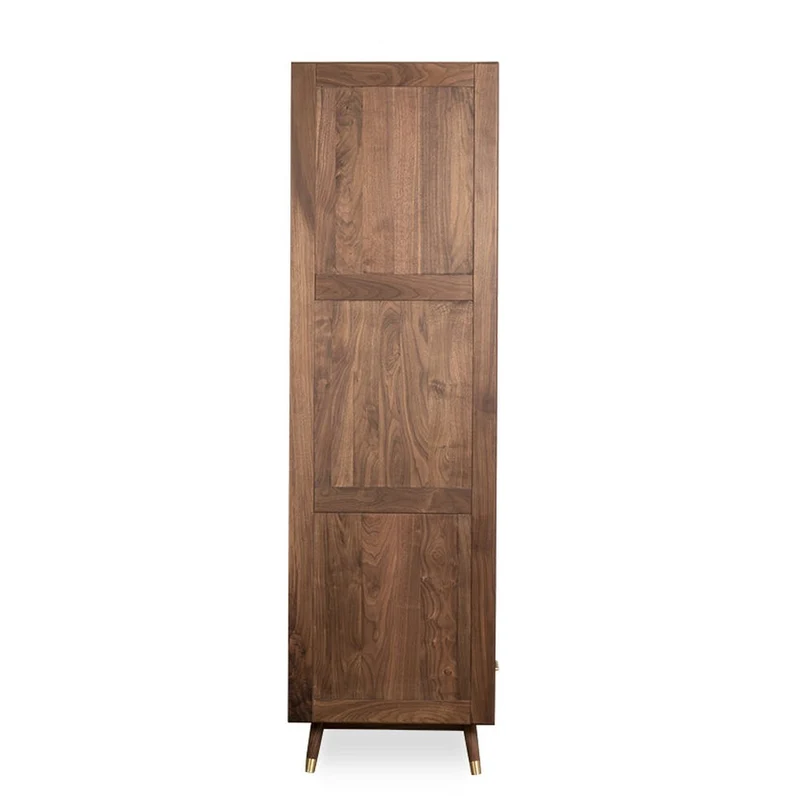 Arcane Modern Walnut Wood Wardrobe