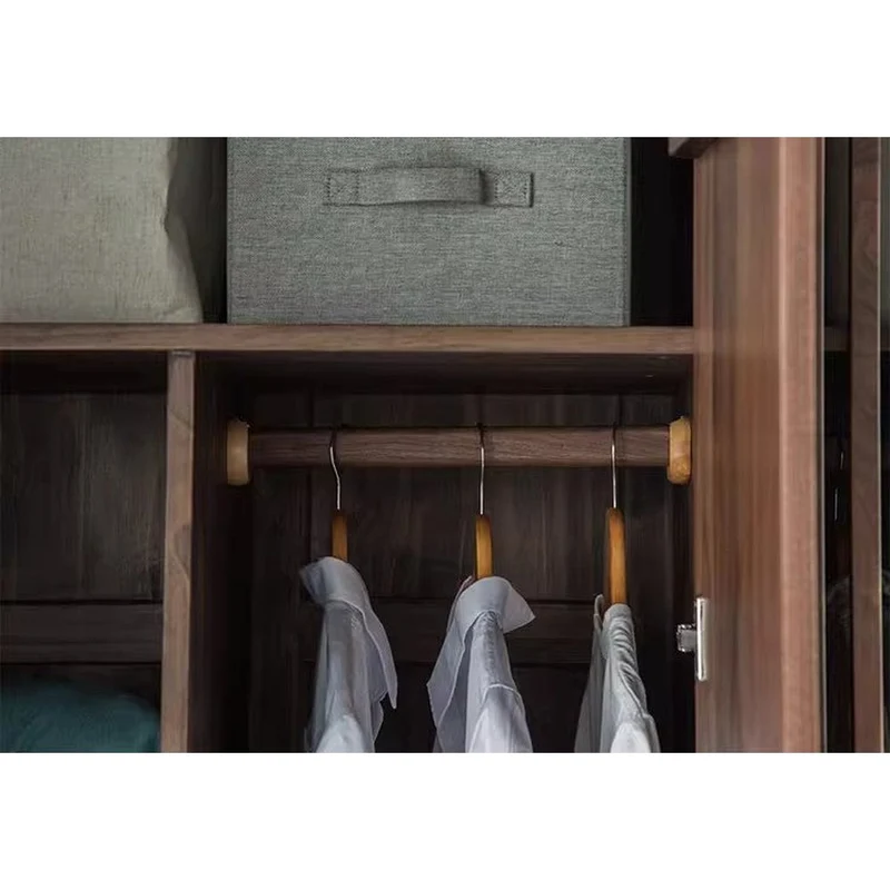 Fathom Black Walnut Wood Wardrobe
