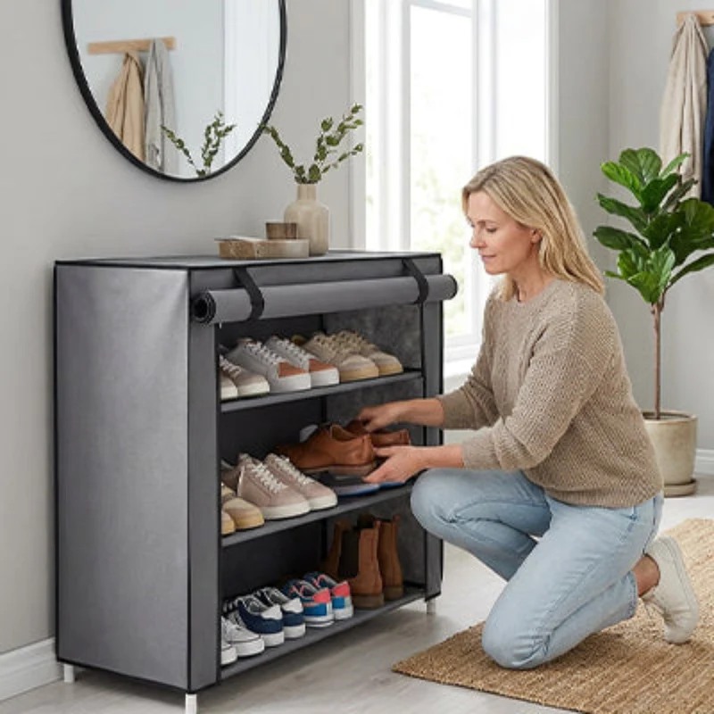 Étagère à chaussures en tissu 4, 6 ou 8 niveaux – CleariaHome Alto