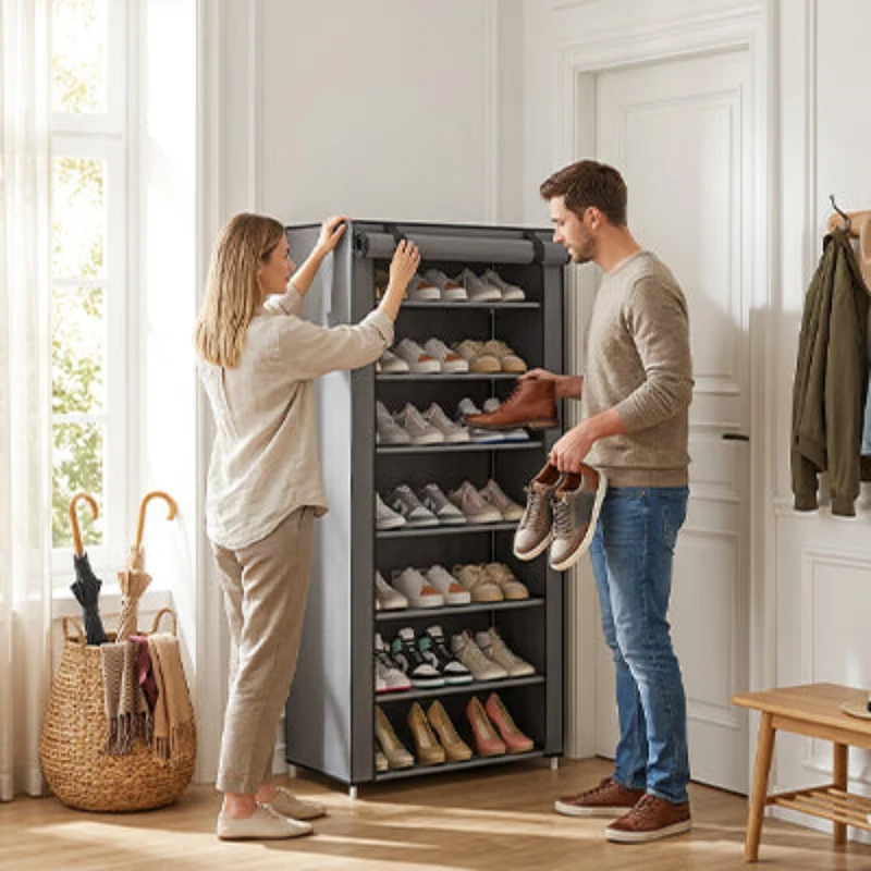 Étagère à chaussures en tissu 4, 6 ou 8 niveaux – CleariaHome Alto