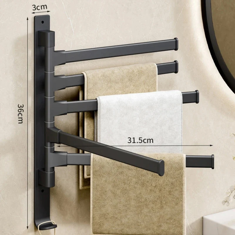 Porte serviette salle de bain CleariaHome Signature — rangement mural élégant et gain de place