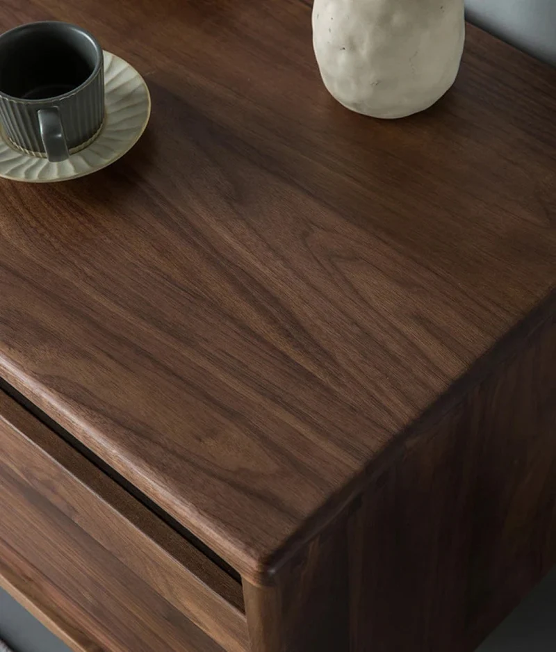 Fable Solid Walnut Wood Mountain Design TV Stand