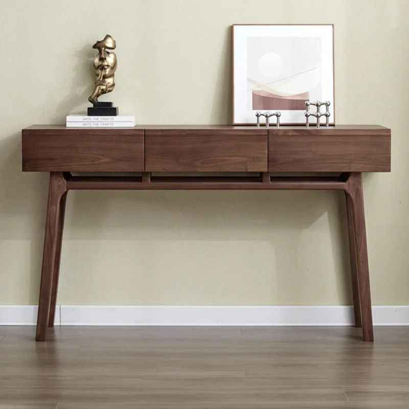Premium Solid Walnut Wood Console Tables for Modern Homes