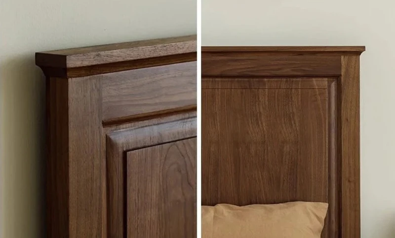 Wanderlust Classic Style Solid Black Walnut Wood Bed