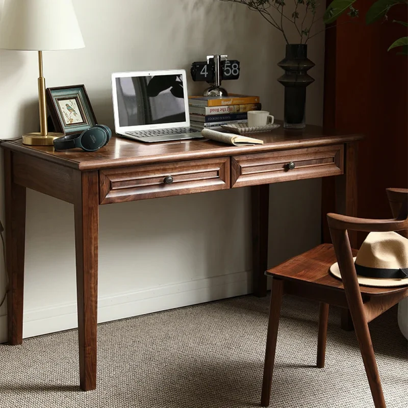 Mid Century Classic American Solid Walnut Wood Desk