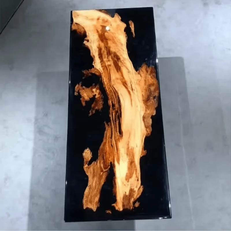 Floating Island Camphor Wood Epoxy Resin Table