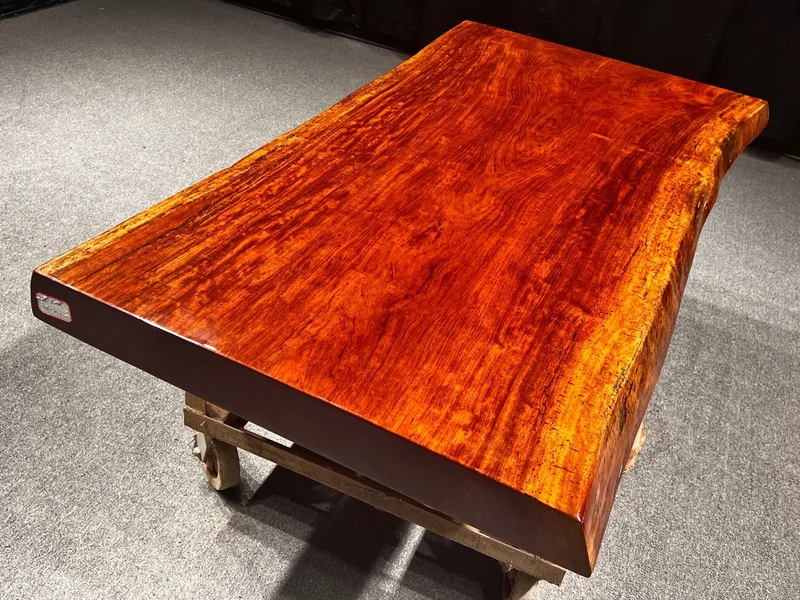 Live Edge Bubinga Wood Table