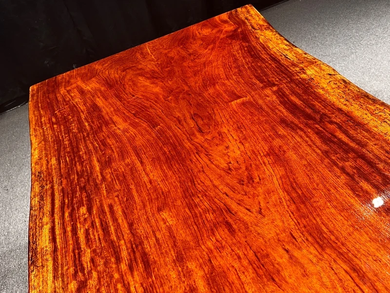 Live Edge Bubinga Wood Table