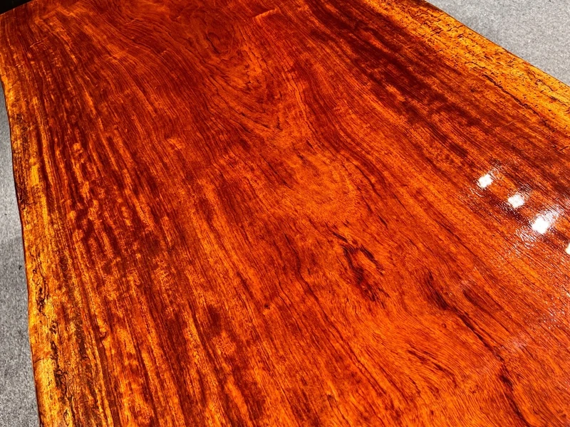 Live Edge Bubinga Wood Table