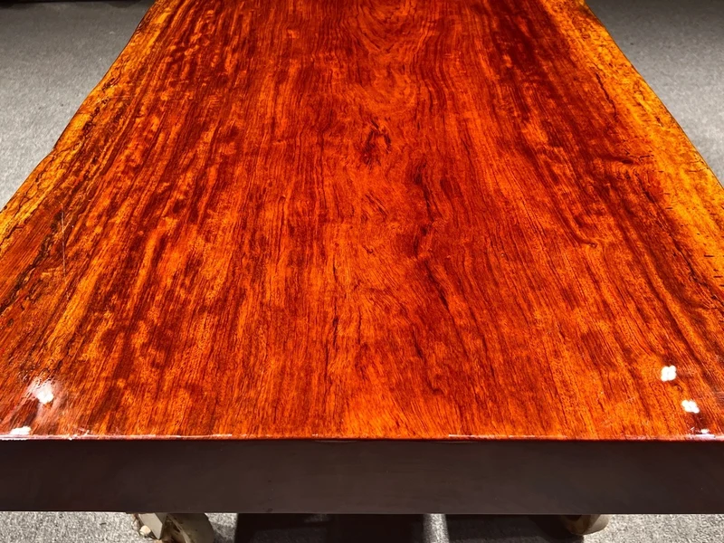 Live Edge Bubinga Wood Table